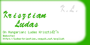 krisztian ludas business card